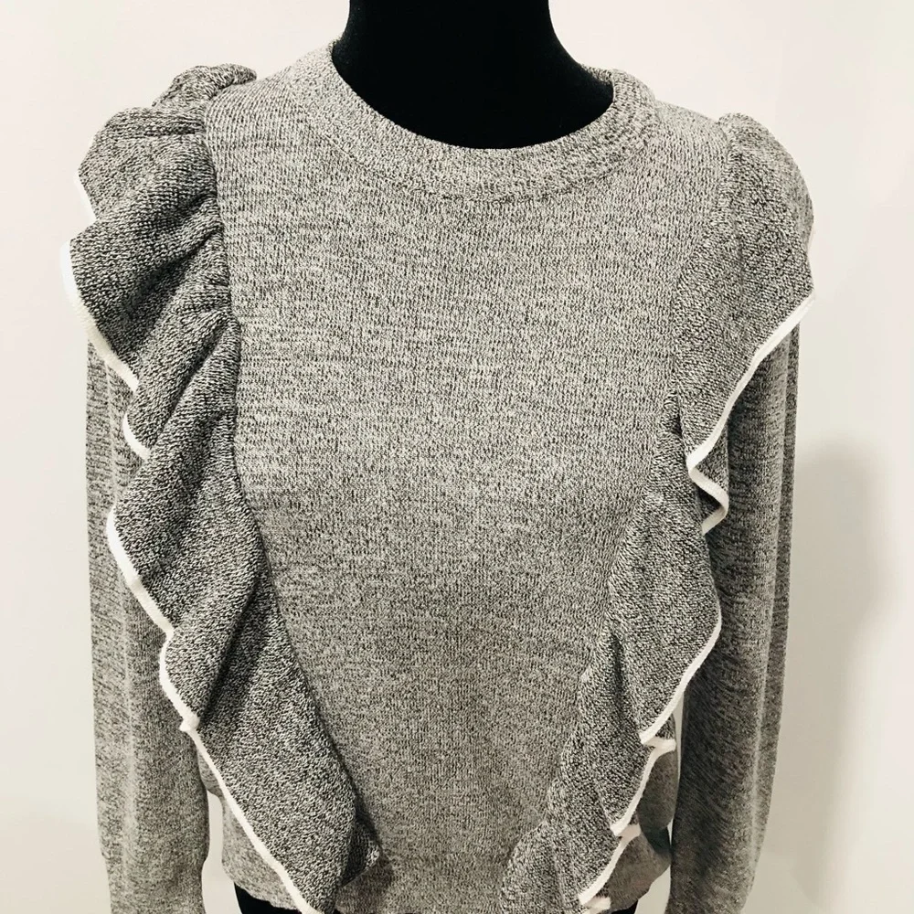 Topshop Ruffle Sweater - Picture 5 of 12